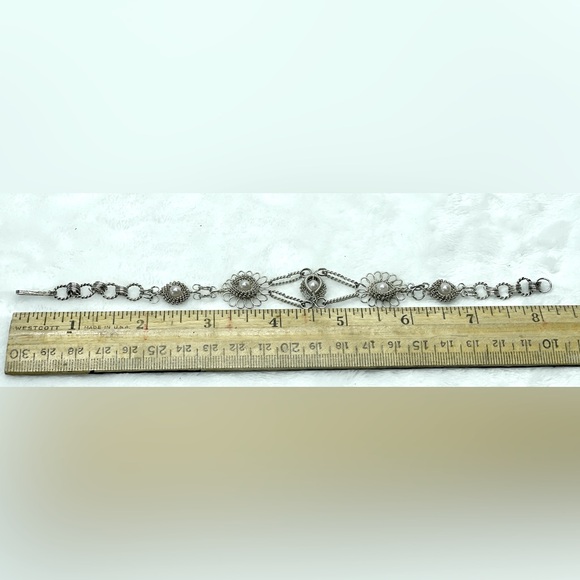 Sterling silver wire bracelet - Picture 4 of 6